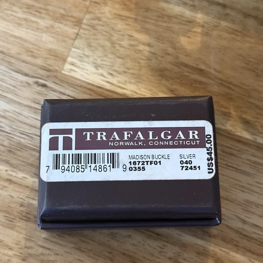 Trafalgar buckle monogrammed